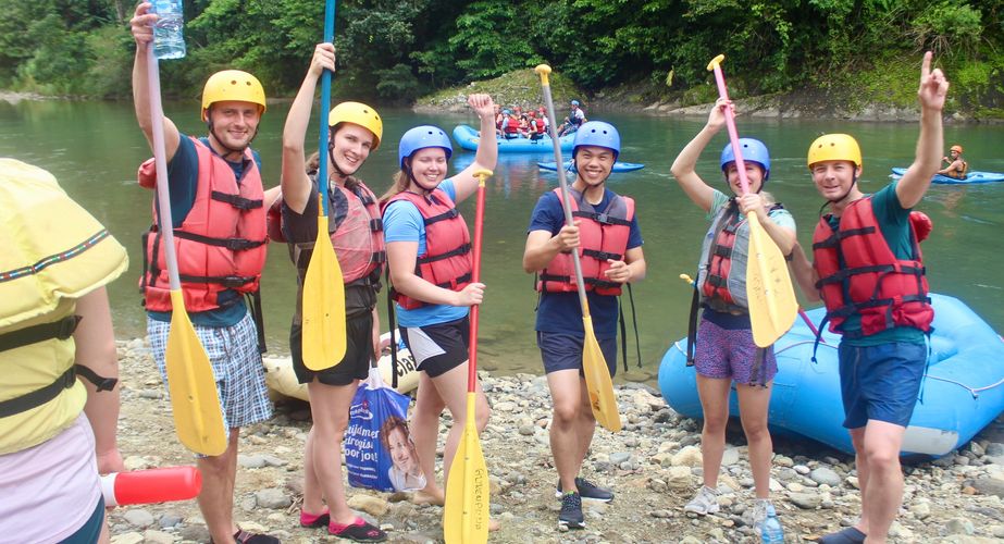 Klaar voor het raften!